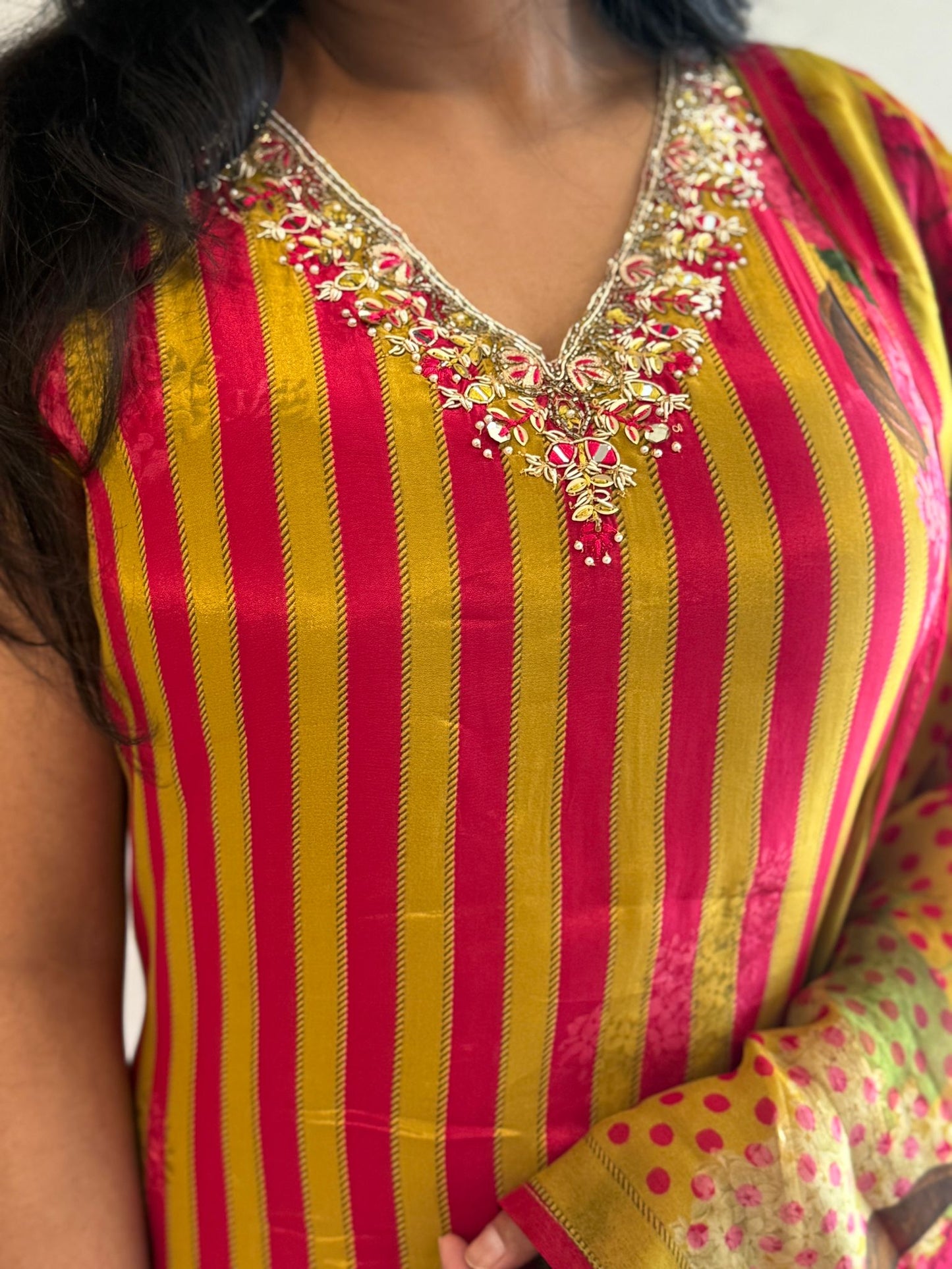 Gulnaar Sunshine Striped Suit