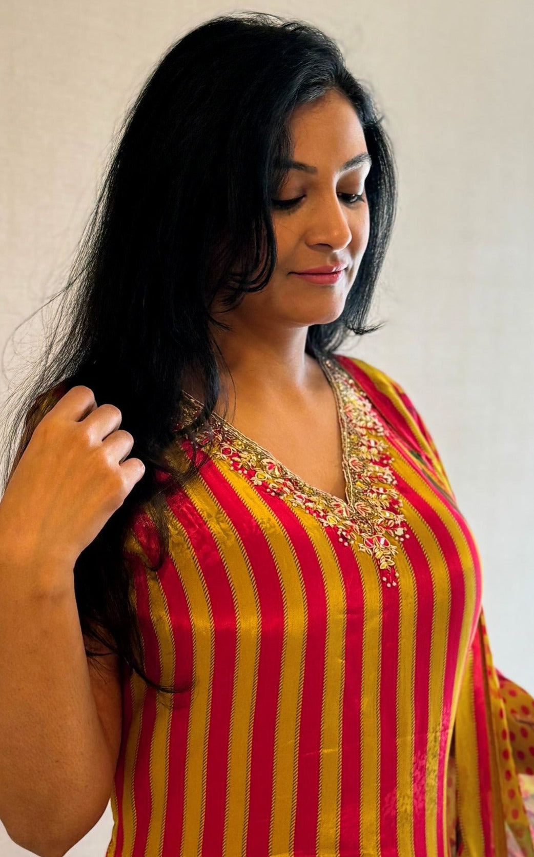 Gulnaar Sunshine Striped Suit