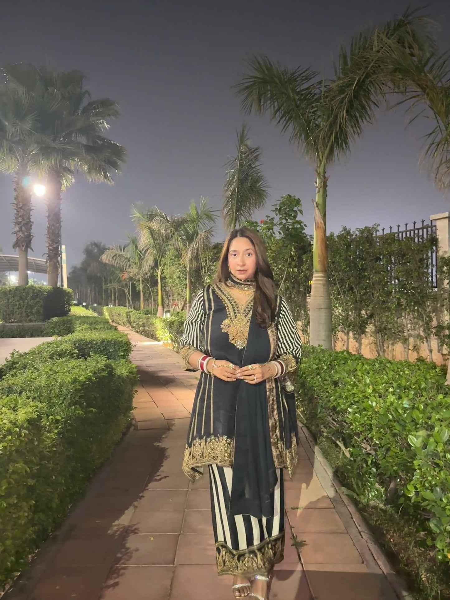 Royal Nari Striped Suit